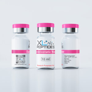 10ml bacteriostatic water vial shown from several angles