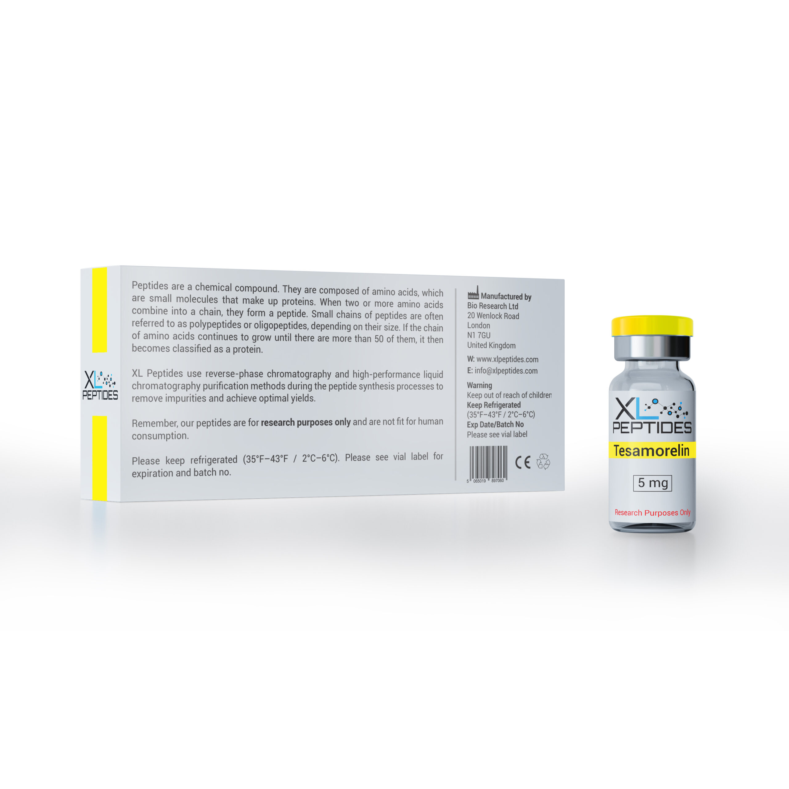 Tesamorelin 5mg Back Box