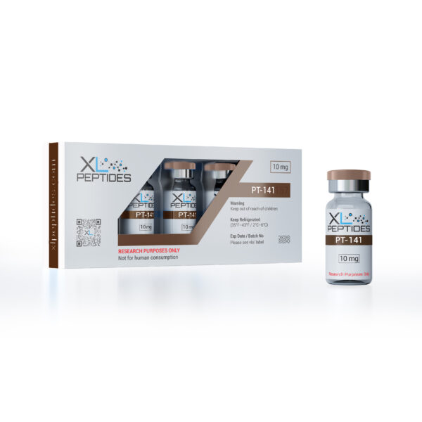 PT-141 10mg peptide with labelled box – for research purposes