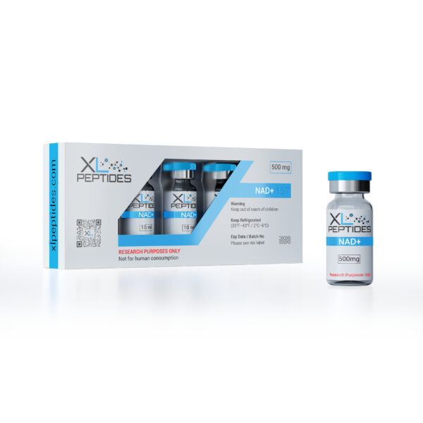 NAD+ 500mg peptide with box packaging – for laboratory research