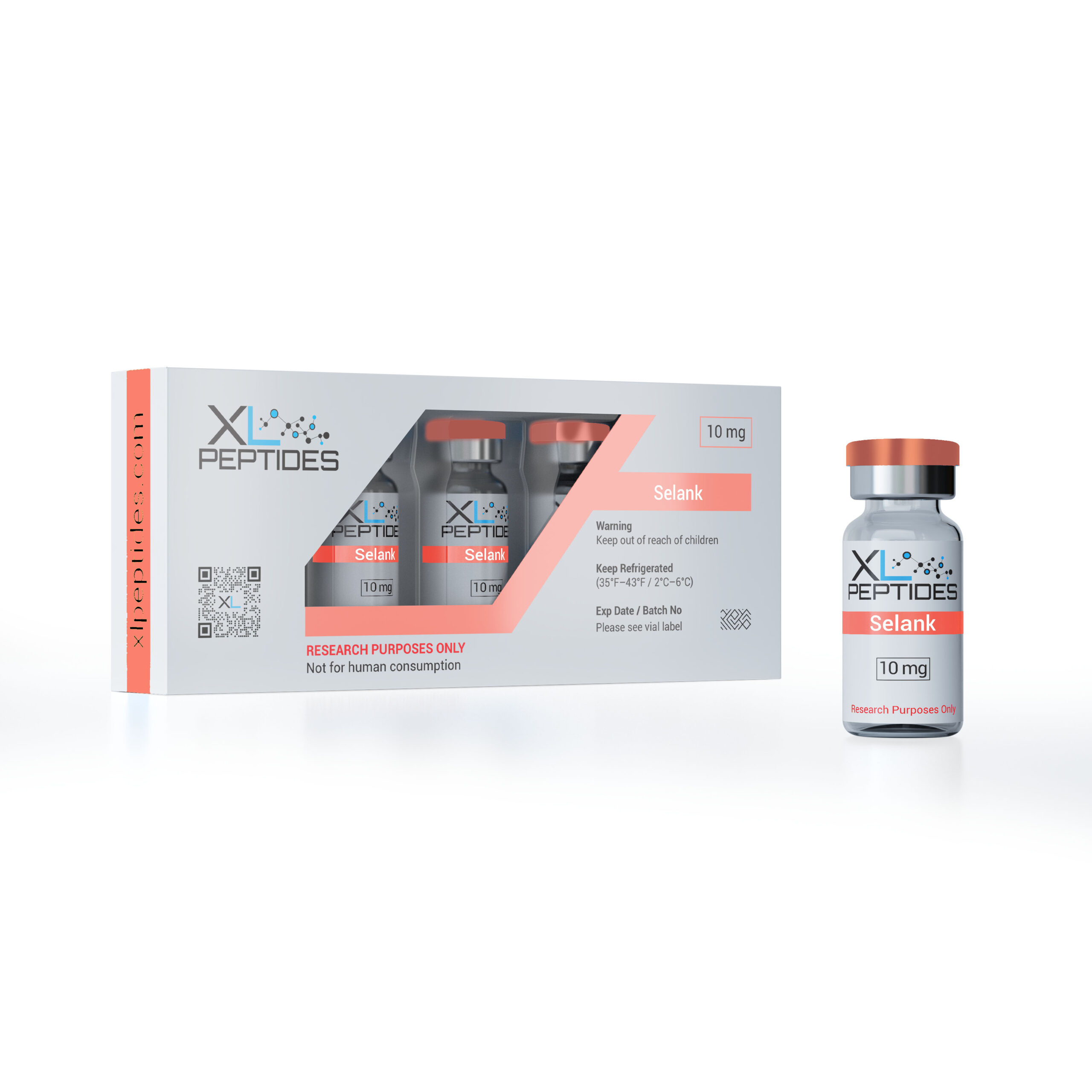 selank 10mg peptide vial