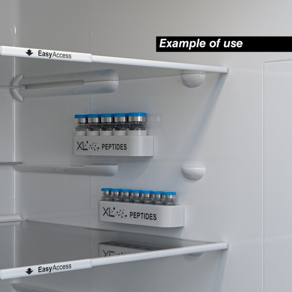 Peptide Tray Vial Holder for 10ml Vials in the fridge chilling