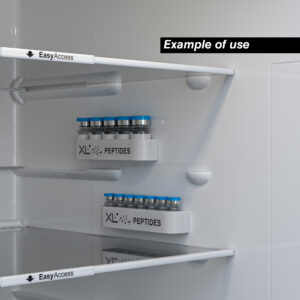 Peptide Tray Vial Holder for 3ml Vials in the fridge chilling
