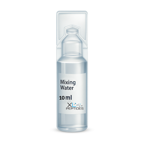nasal spray bottle and mixing water for peptides