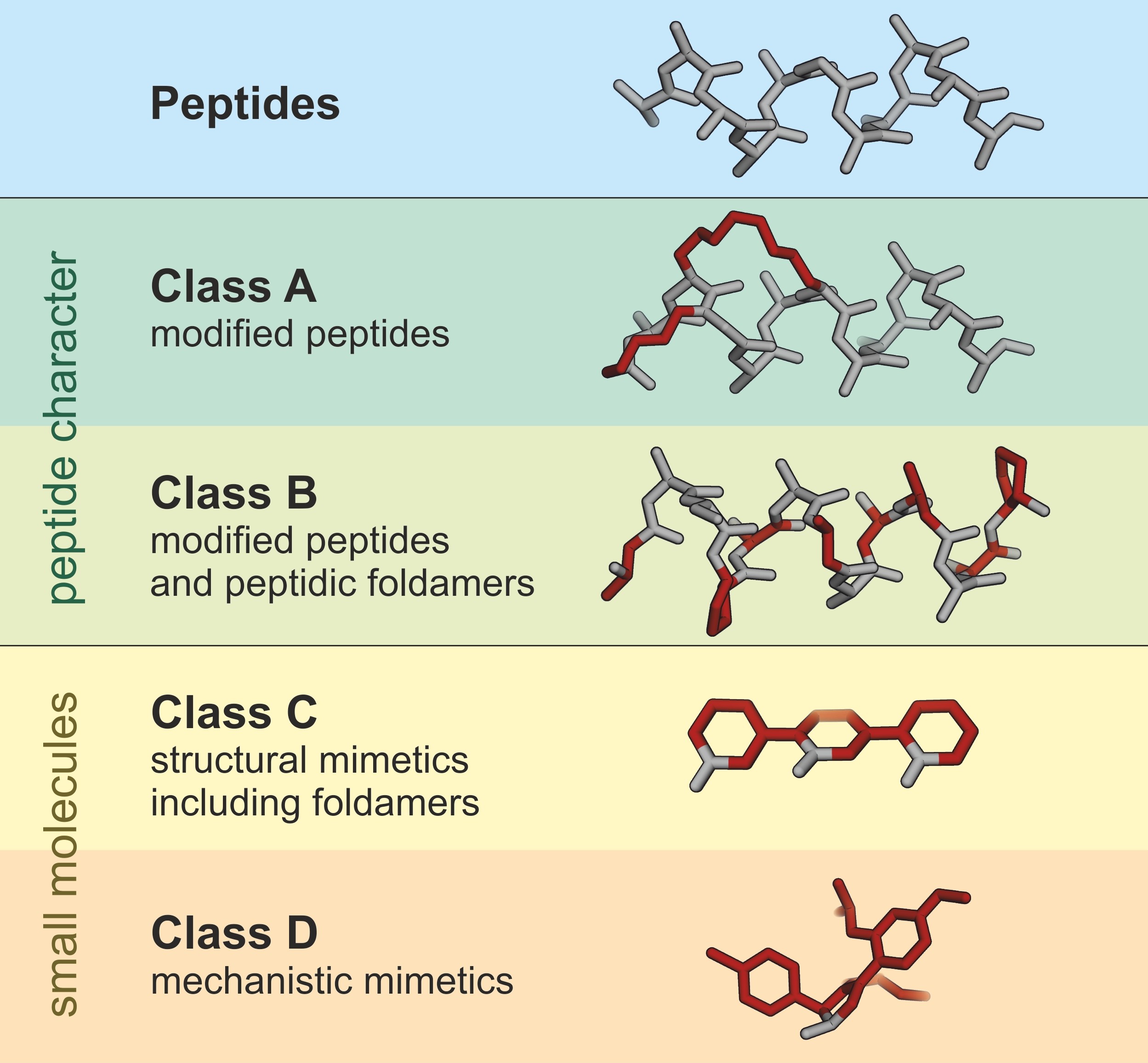 Classification of peptidomimetics